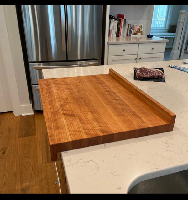 Walnut Pastry Board, Large Over Counter Cutting Board - billscustombuilds