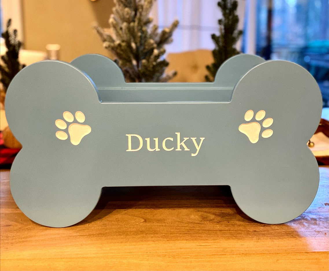 Write Your Own Personalized Felt Dog Toy Box